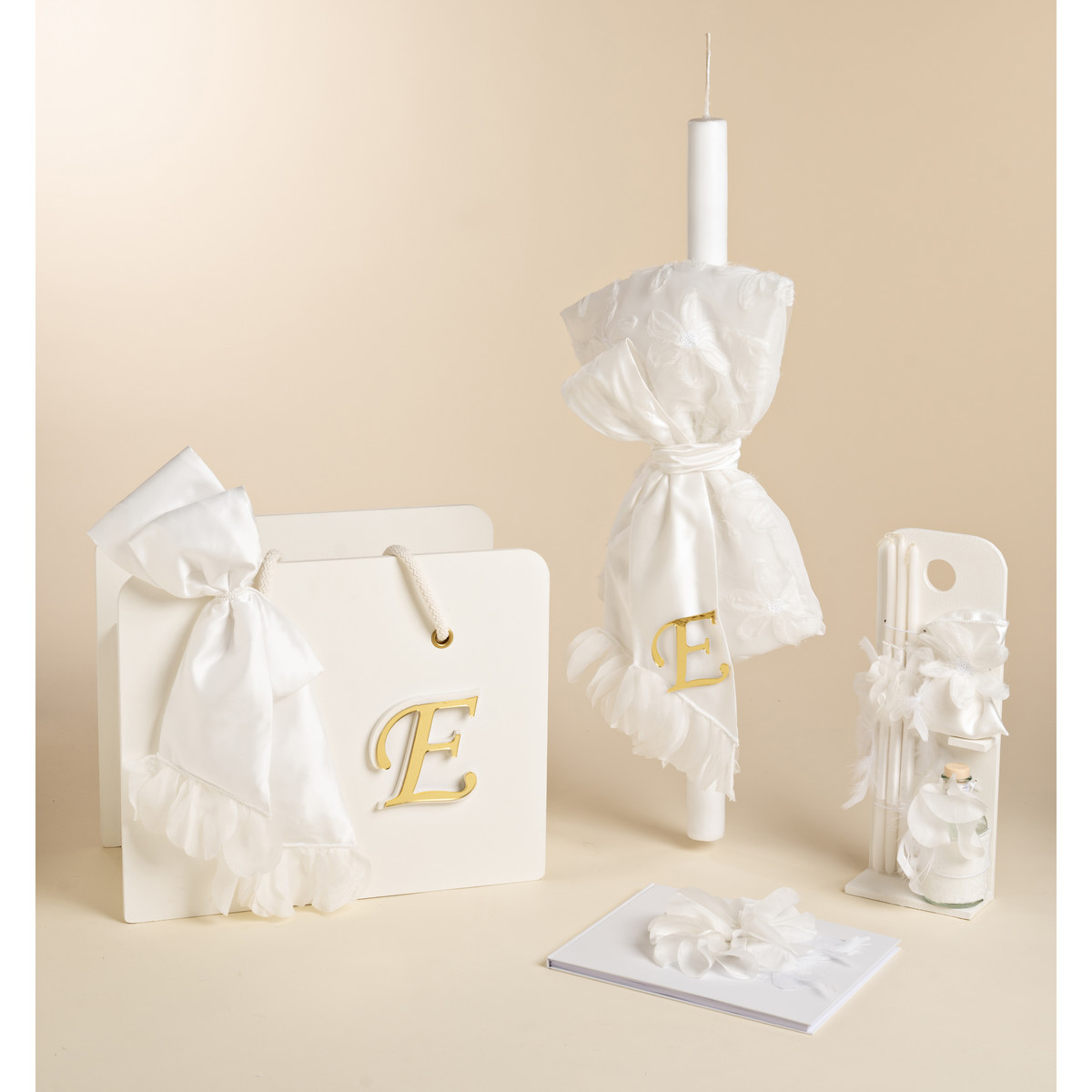 Πακέτο βάπτισης κορίτσι BABY BLOOM 4 τμχ - ΛΕΥΚΟ