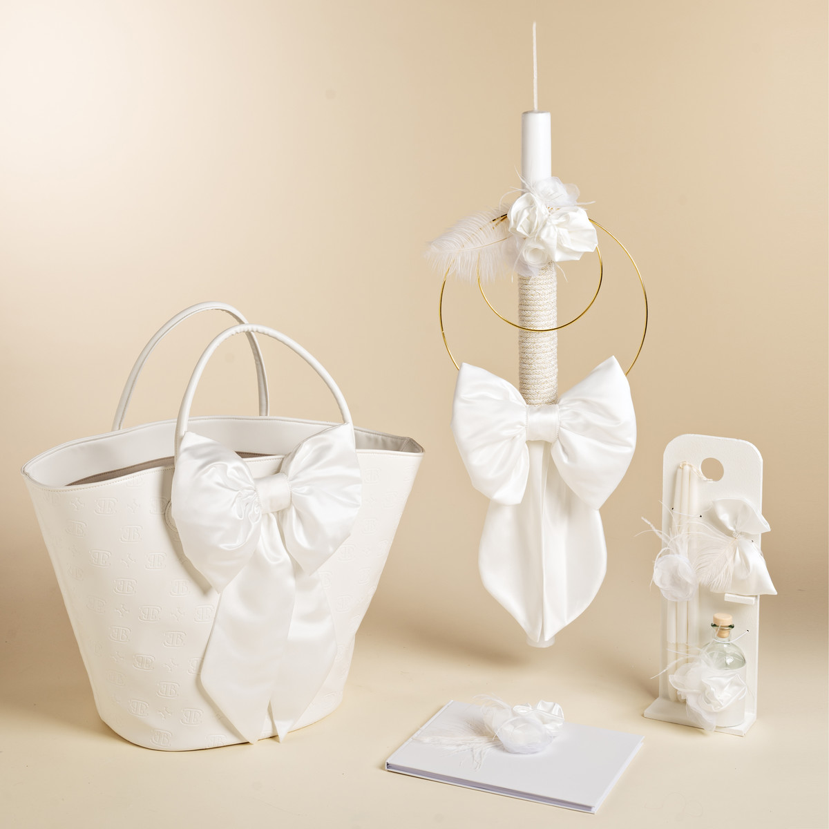 Πακέτο βάπτισης κορίτσι BABY BLOOM 4 τμχ - ΛΕΥΚΟ