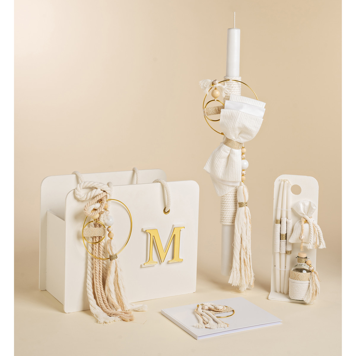 Πακέτο βάπτισης αγόρι BABY BLOOM 4 τμχ - ΙΒΟΥΑΡ