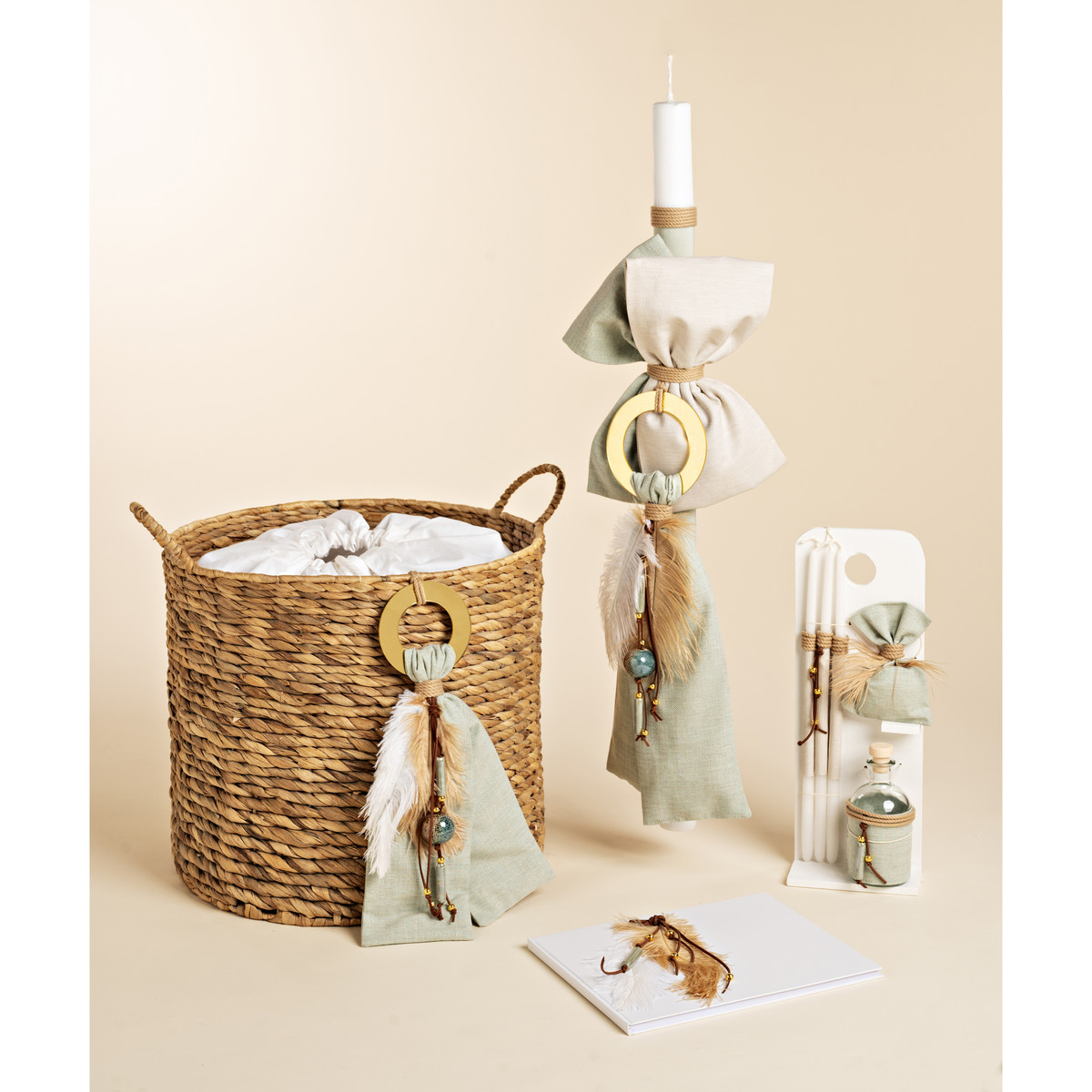 Πακέτο βάπτισης αγόρι BABY BLOOM 4 τμχ - ΒΕΡΑΜΑΝ