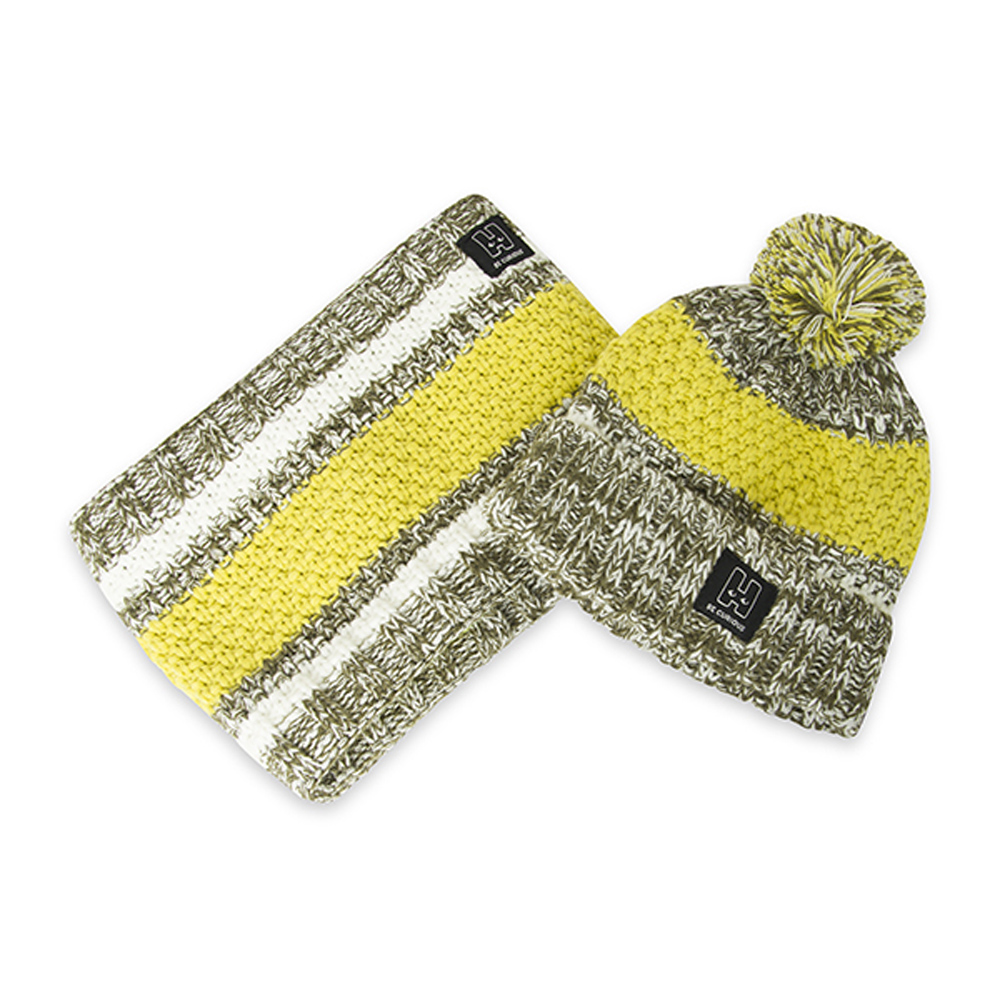 Σετ κασκόλ με σκούφο NATH KIDS - ΛΑΧΑΝΙ