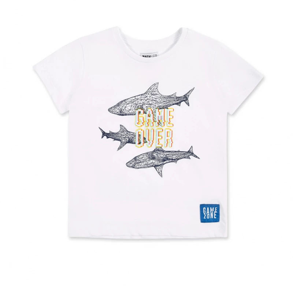 Μπλούζα NATH KIDS αγόρι - ΛΕΥΚΟ
