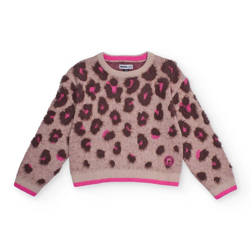 Παιδική πλεκτή μπλούζα NATH KIDS κορίτσι - ΣΟΜΟΝ