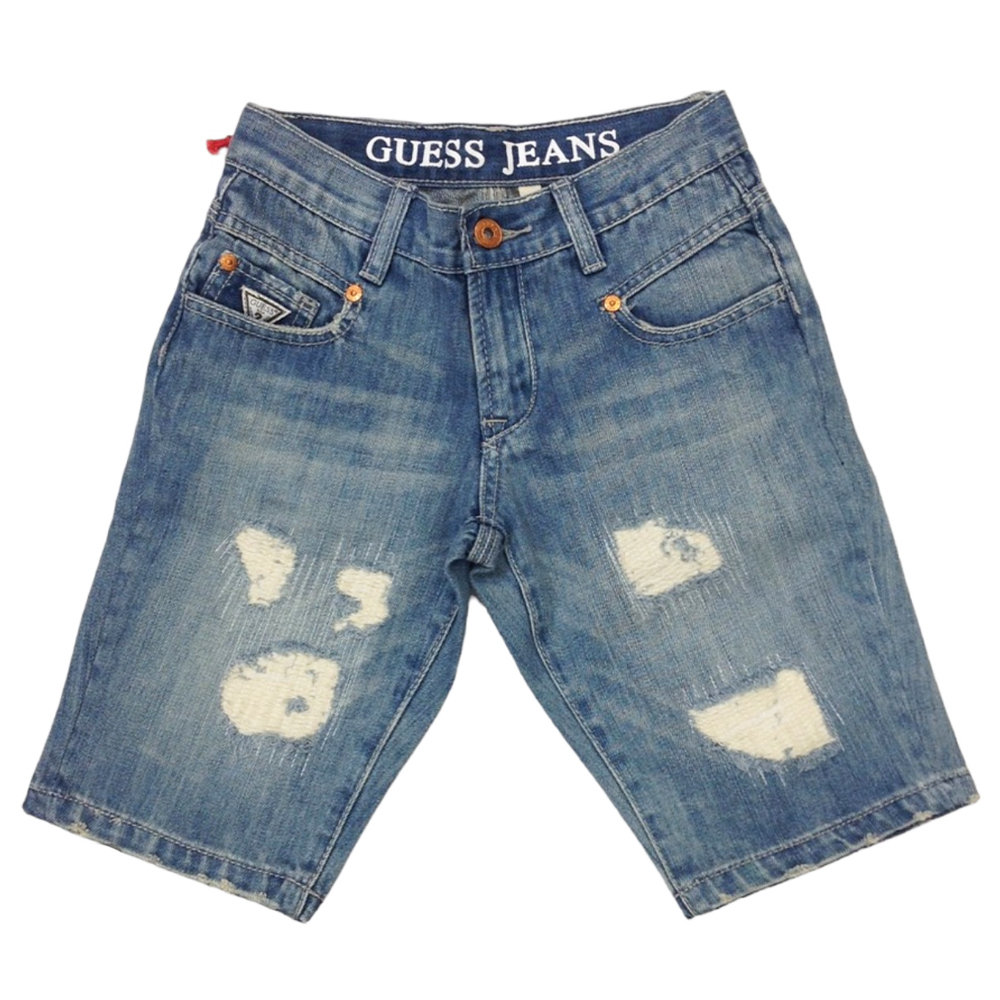 Τζιν βερμούδα GUESS - ΜΠΛΕ
