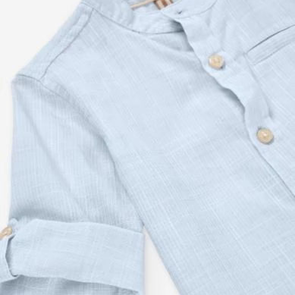 Βρεφικό πουκάμισο με γιακά μαο - 2