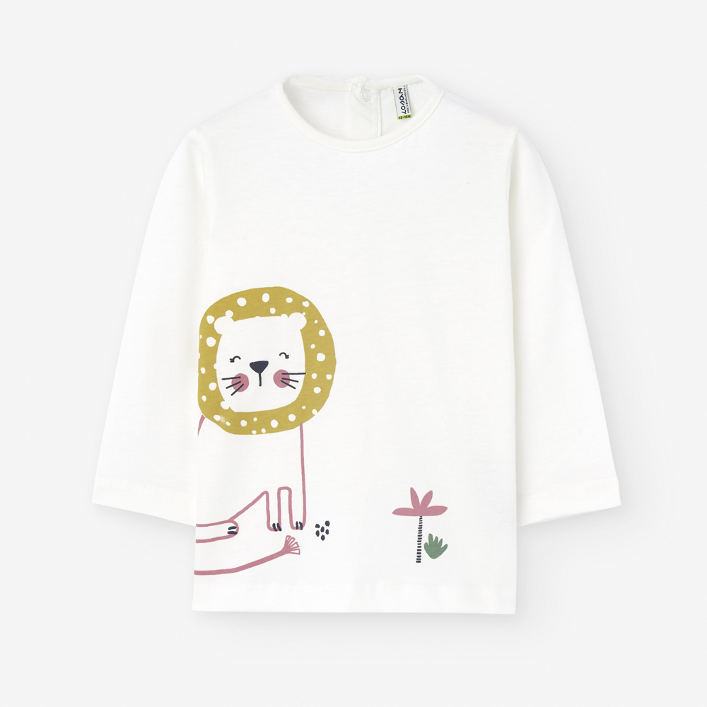 Βρεφική μακρυμάνικη μπλούζα LOSAN κορίτσι - ΙΒΟΥΑΡ