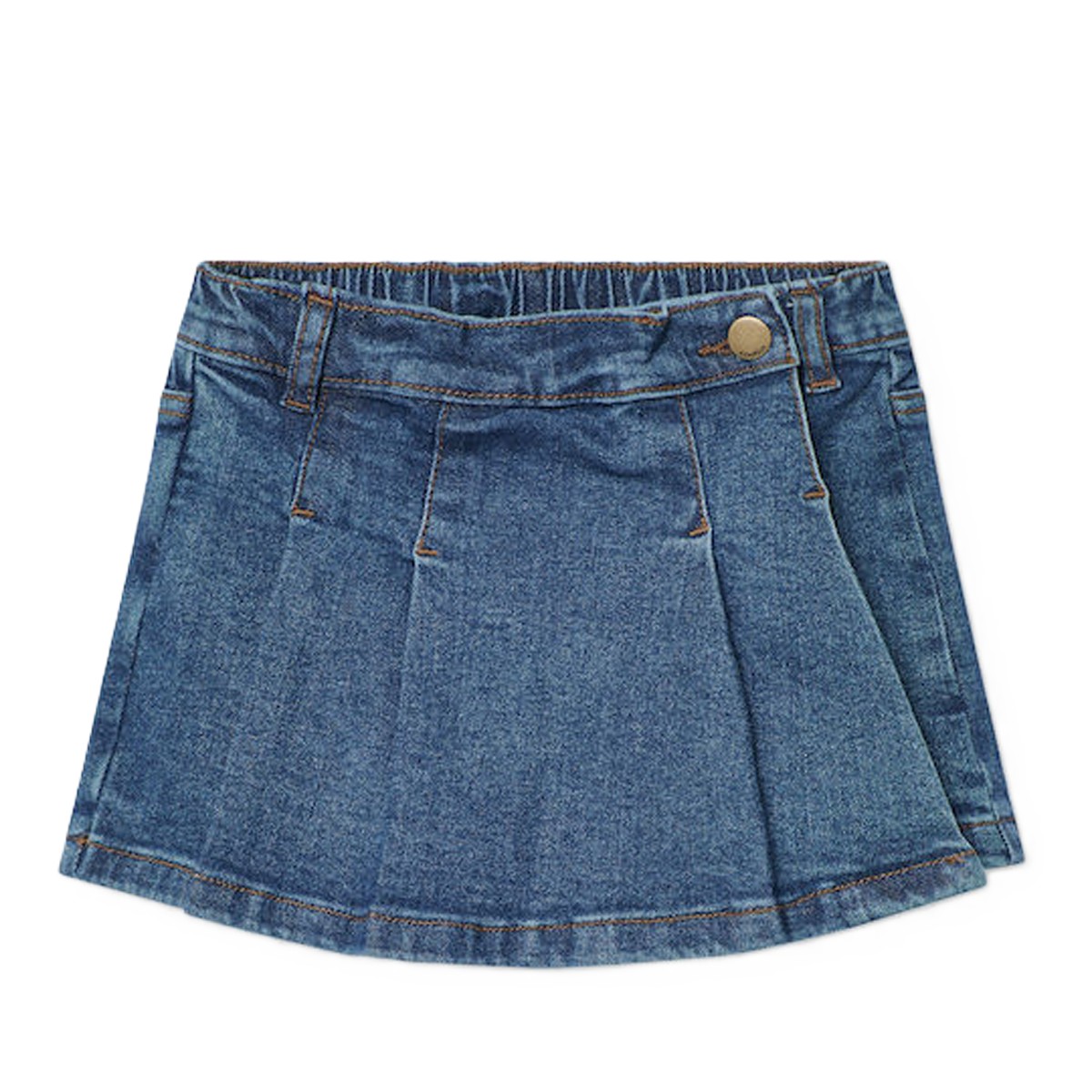 Βρεφικό τζιν σορτς-φούστα LOSAN κορίτσι - ΜΠΛΕ