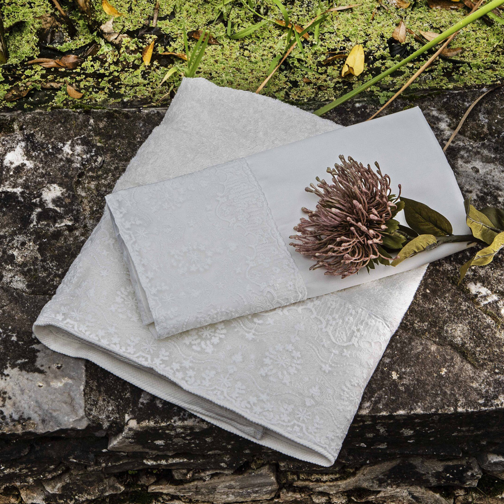 Βαπτιστικό λαδόπανο BABY BLOOM - ΛΕΥΚΟ