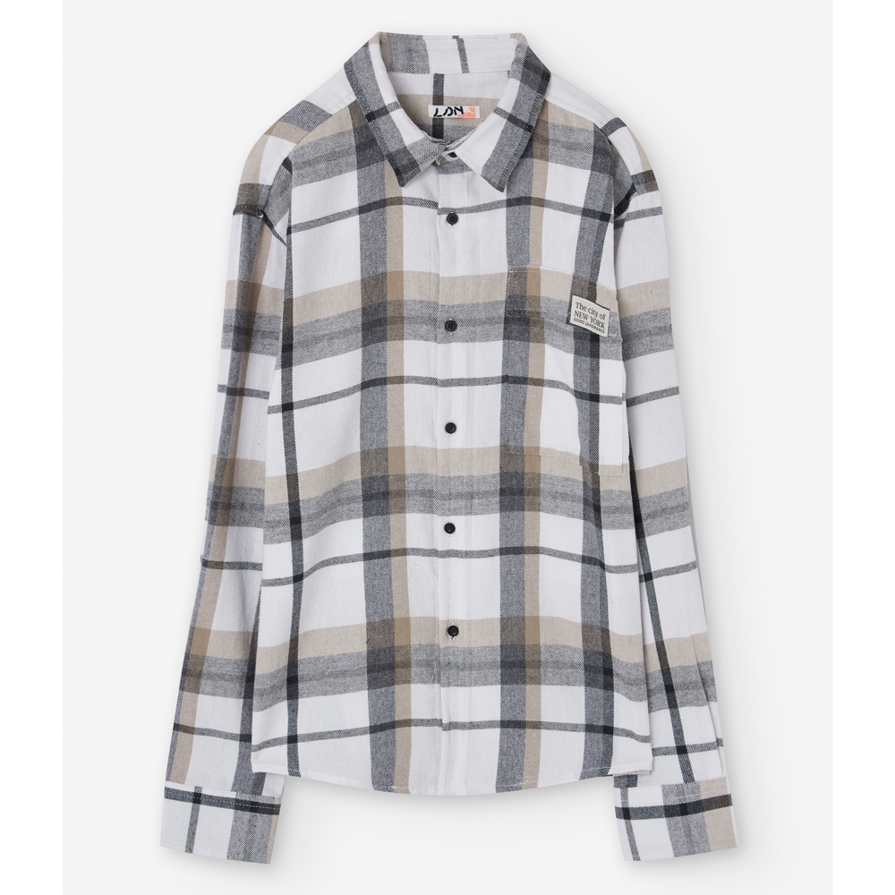 Παιδικό πουκάμισο LOSAN αγόρι - ΓΚΡΙ