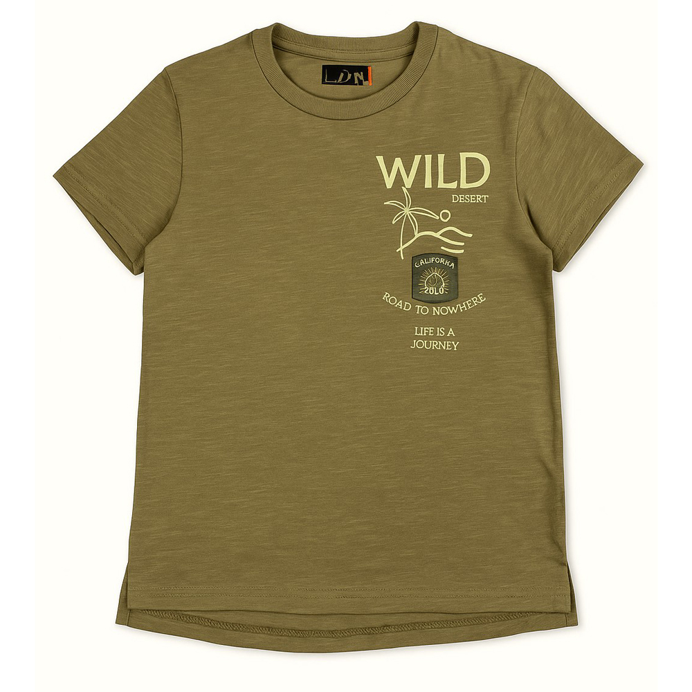 Παιδική κοντομάνικη μπλούζα LOSAN αγόρι - ΧΑΚΙ