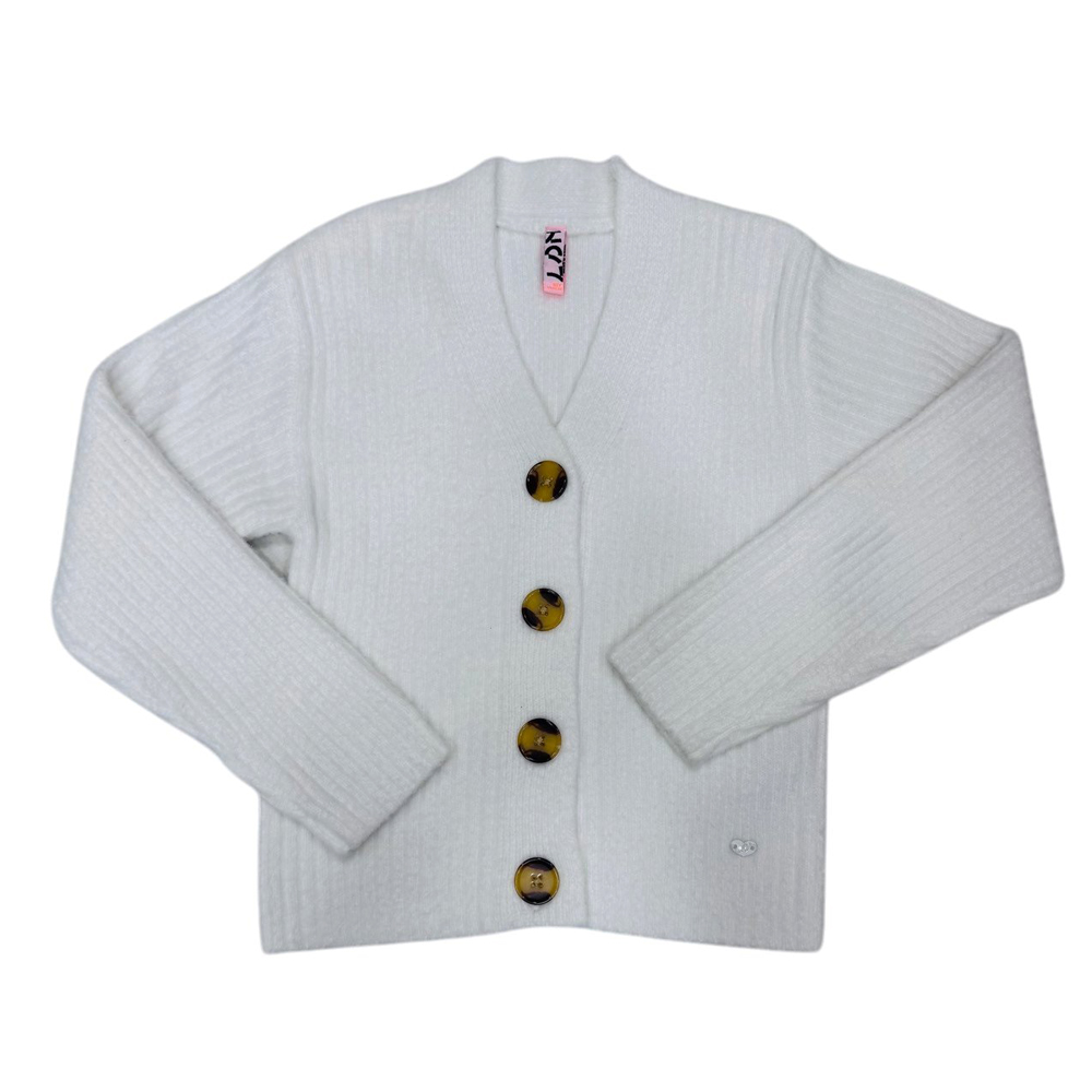 Παιδική πλεκτή ζακέτα LOSAN κορίτσι - ΛΕΥΚΟ