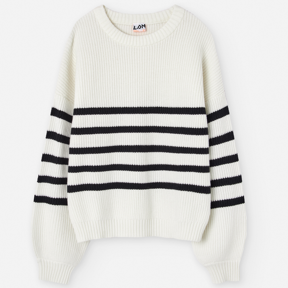 Παιδική πλεκτή μπλούζα LOSAN κορίτσι - ΕΚΡΟΥ