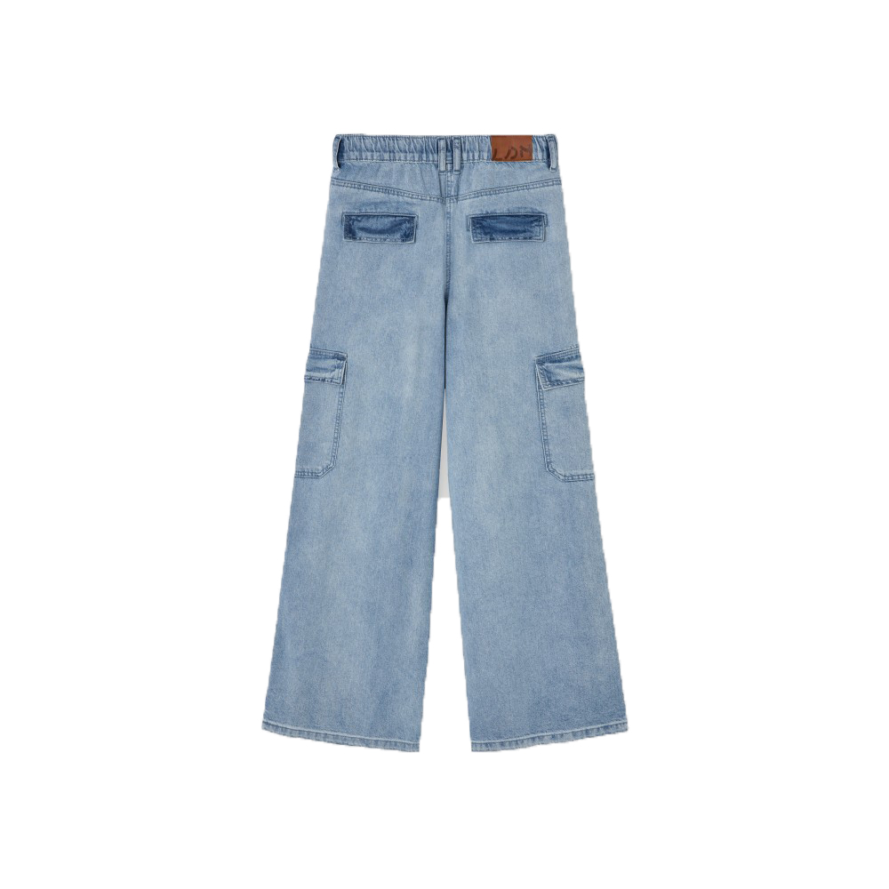 Παιδικό cargo τζιν παντελόνι LOSAN κορίτσι - 2