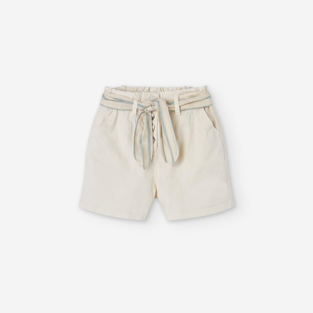 Παιδικό σόρτς LOSAN κορίτσι - ΕΚΡΟΥ