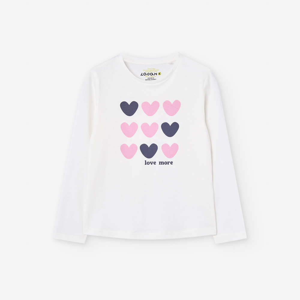 Παιδική μακρυμάνικη μπλούζα LOSAN κορίτσι - 1