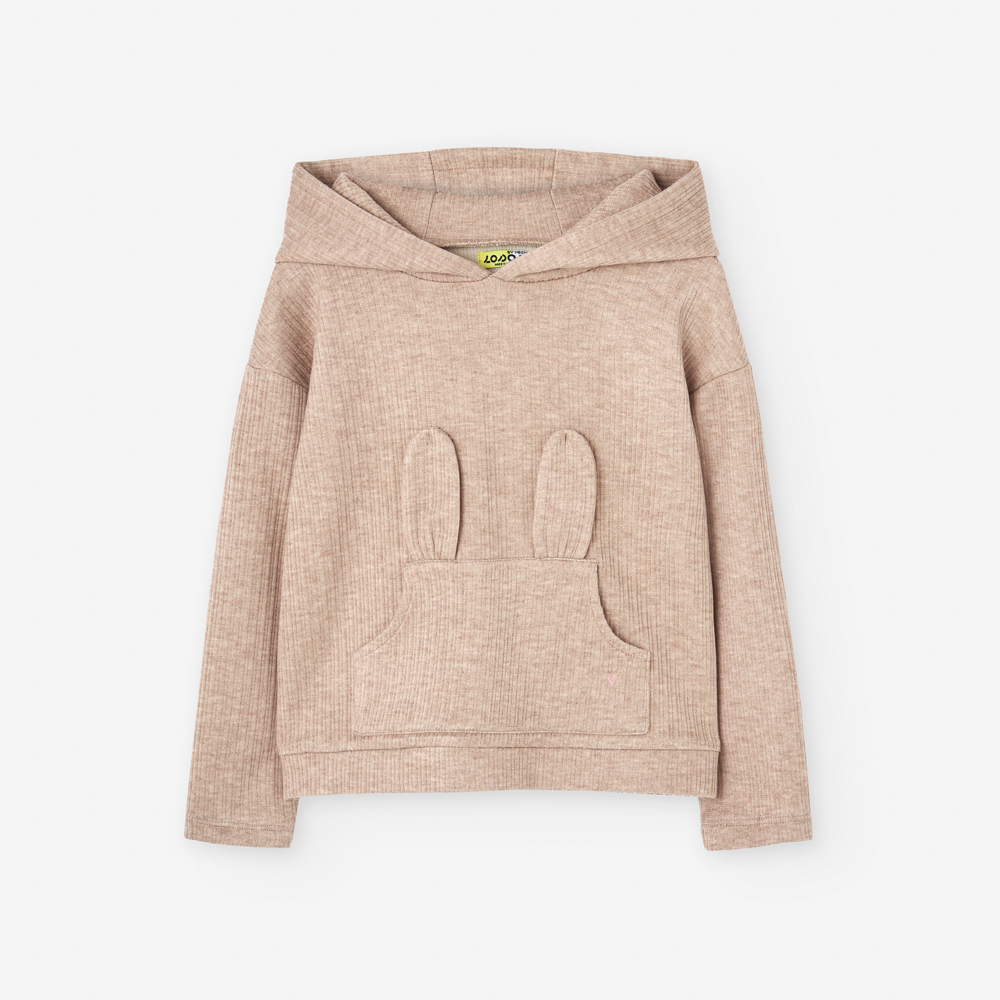 Παιδική μπλούζα φούτερ LOSAN κορίτσι - ΜΠΕΖ