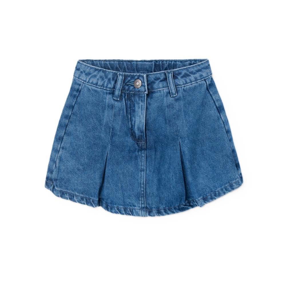 Παιδικό τζιν σόρτς LOSAN κορίτσι - ΜΠΛΕ