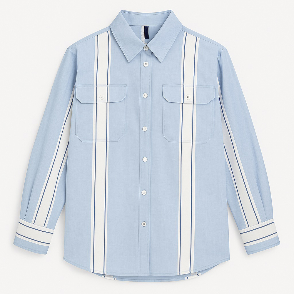 Παιδικό πουκάμισο MANILA GRACE κορίτσι - ΓΑΛΑΖΙΟ