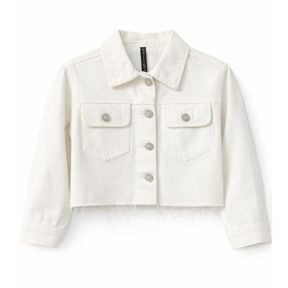 Παιδικό τζιν μπουφάν MANILA GRACE κορίτσι - ΛΕΥΚΟ