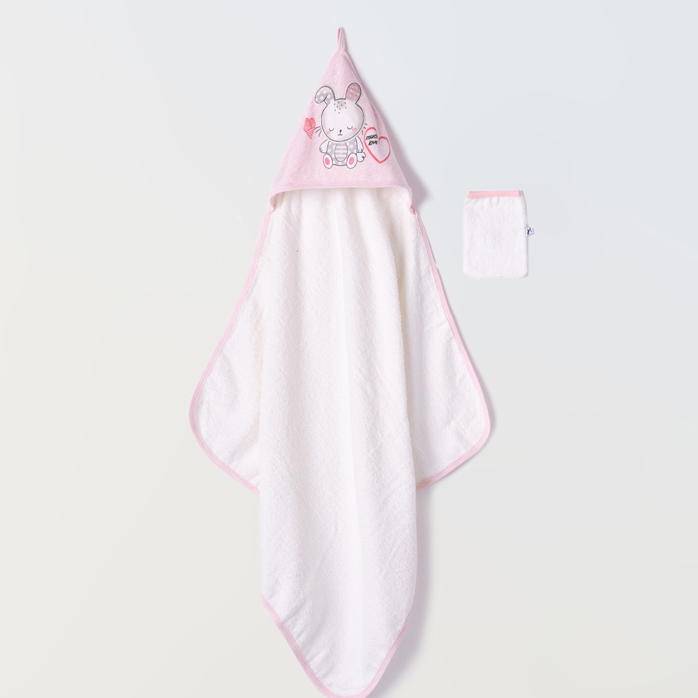 Σετ 2 τεμάχια μπάνιου MINI ΕΒΙΤΑ κορτίτσι - ΡΟΖ