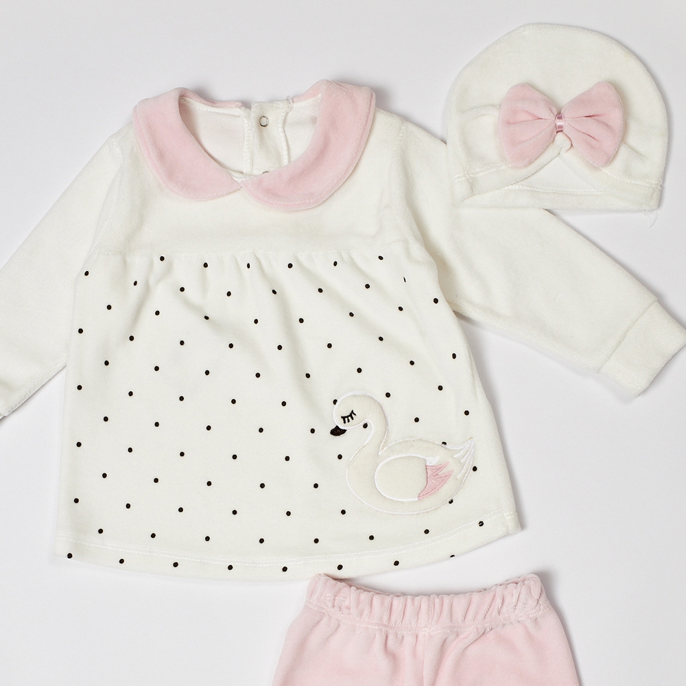 Βελουτέ σετ με φόρμα ΕΒΙΤΑ 3 τμχ - 2