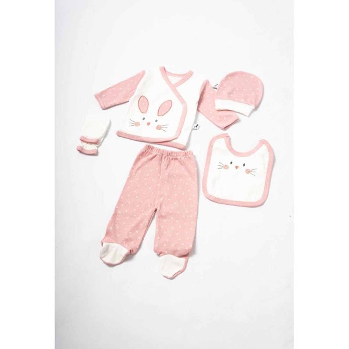 Βρεφικό σετ 5 τμχ ΕΒΙΤΑ κορίτσι