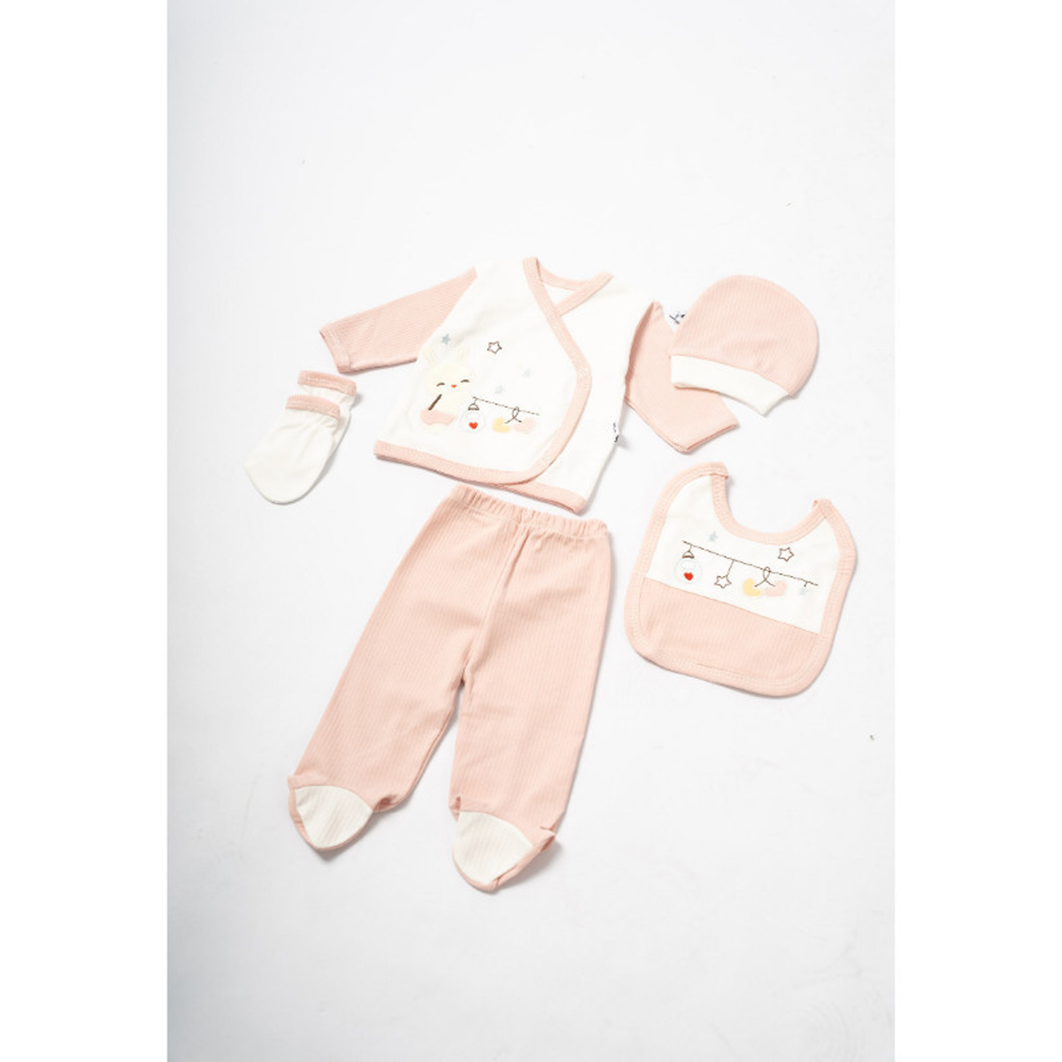 Βρεφικό σετ 5 τμχ ΕΒΙΤΑ κορίτσι