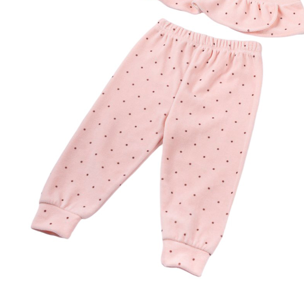 Βρεφικό βελουτέ σετ με φόρμα ΕΒΙΤΑ κορίτσι - 4