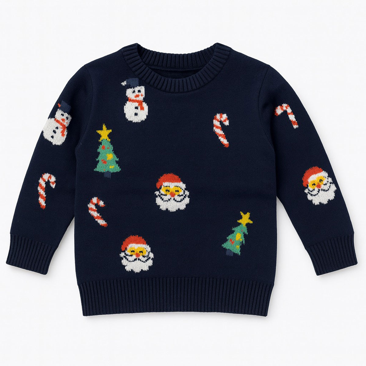 Παιδικό χριστουγεννιάτικο πουλόβερ JEBELLINA αγόρι - NAVY