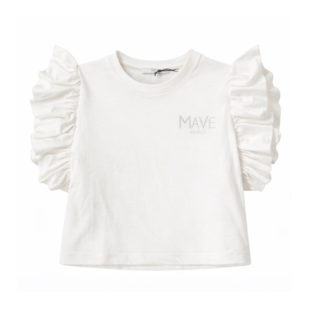 Παιδική cropped μπλούζα MAVIE κορίτσι - ΛΕΥΚΟ