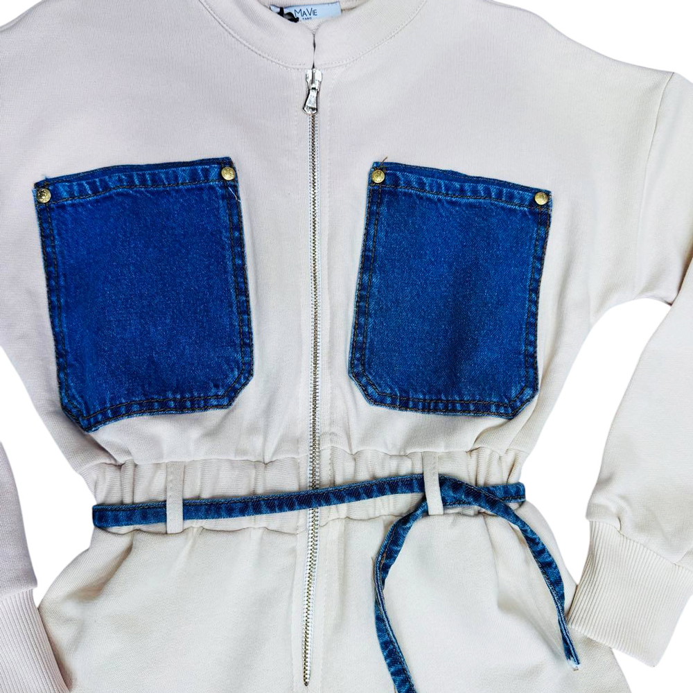 Παιδική ολόσωμη φόρμα σόρτς MAVIE κορίτσι - 3