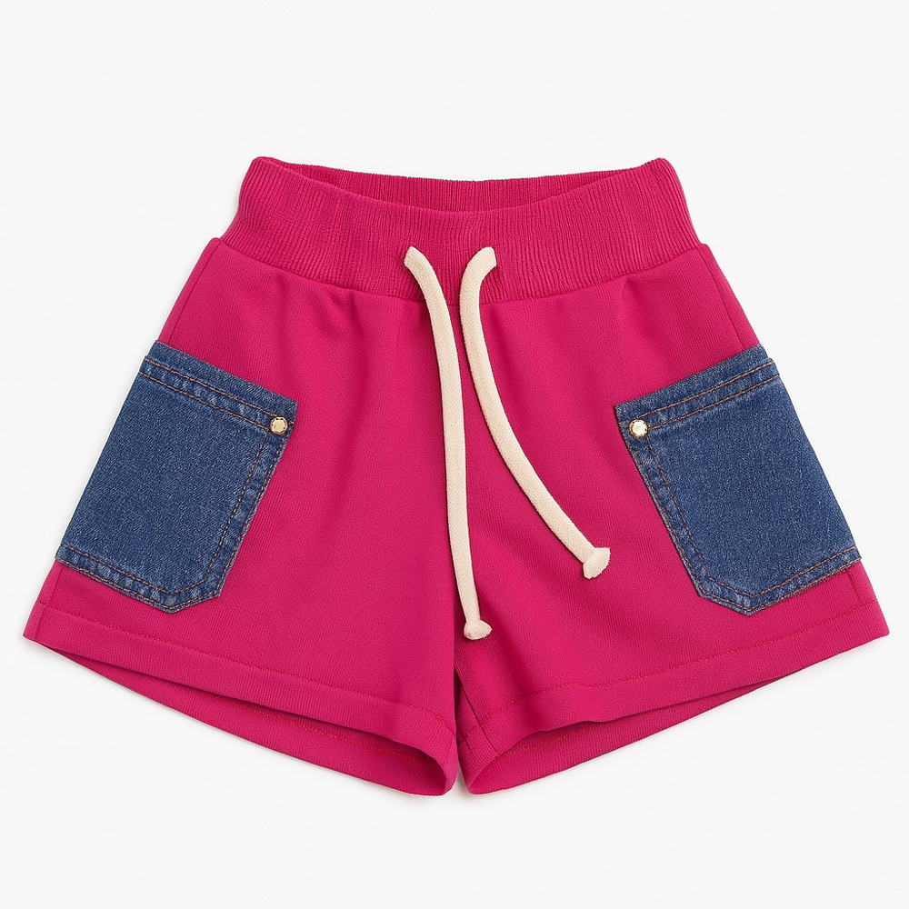 Παιδικό σόρτς MAVIE κορίτσι - ΦΟΥΞΙΑ