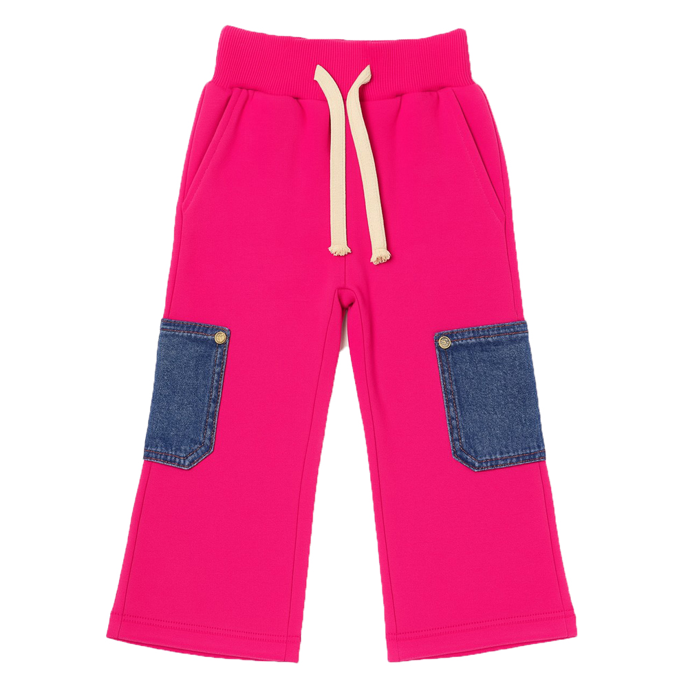 Παιδικό παντελόνι φόρμας MAVIE κορίτσι - ΦΟΥΞΙΑ