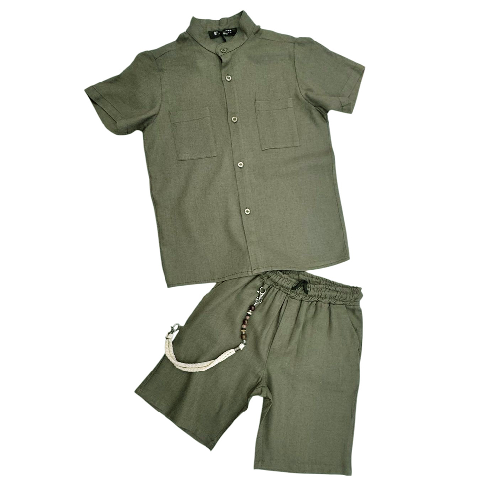 Σετ με βερμούδα F-MAN αγόρι - ΧΑΚΙ