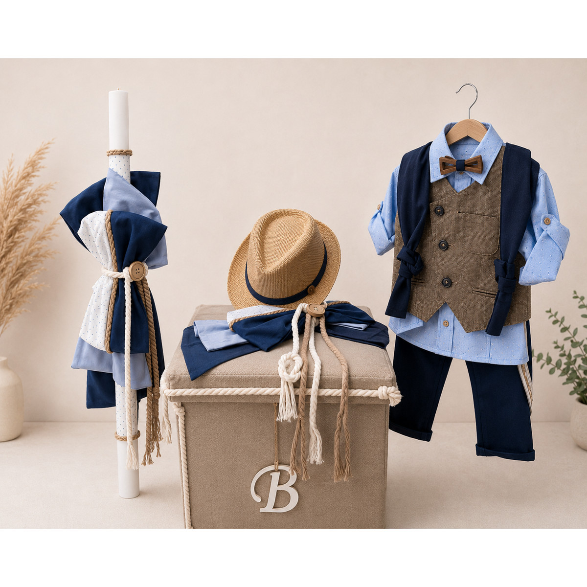 Πακέτο βάπτισης BABY BLOOM αγόρι - 4