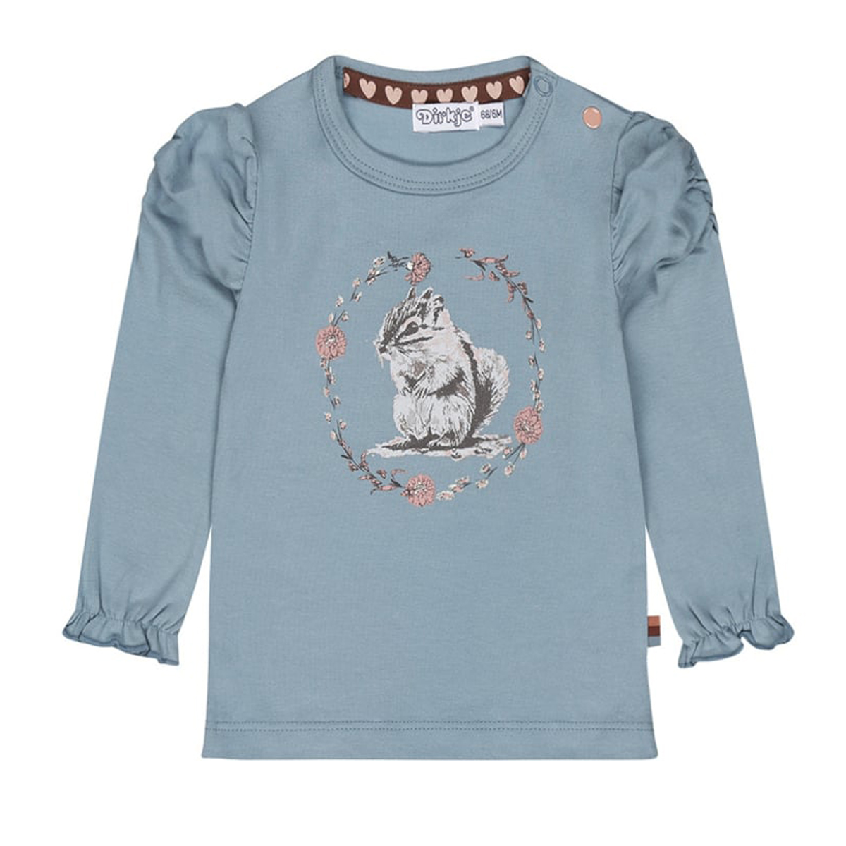 Βρεφική μπλούζα DIRKJE κορίτσι - ΠΕΤΡΟΛ