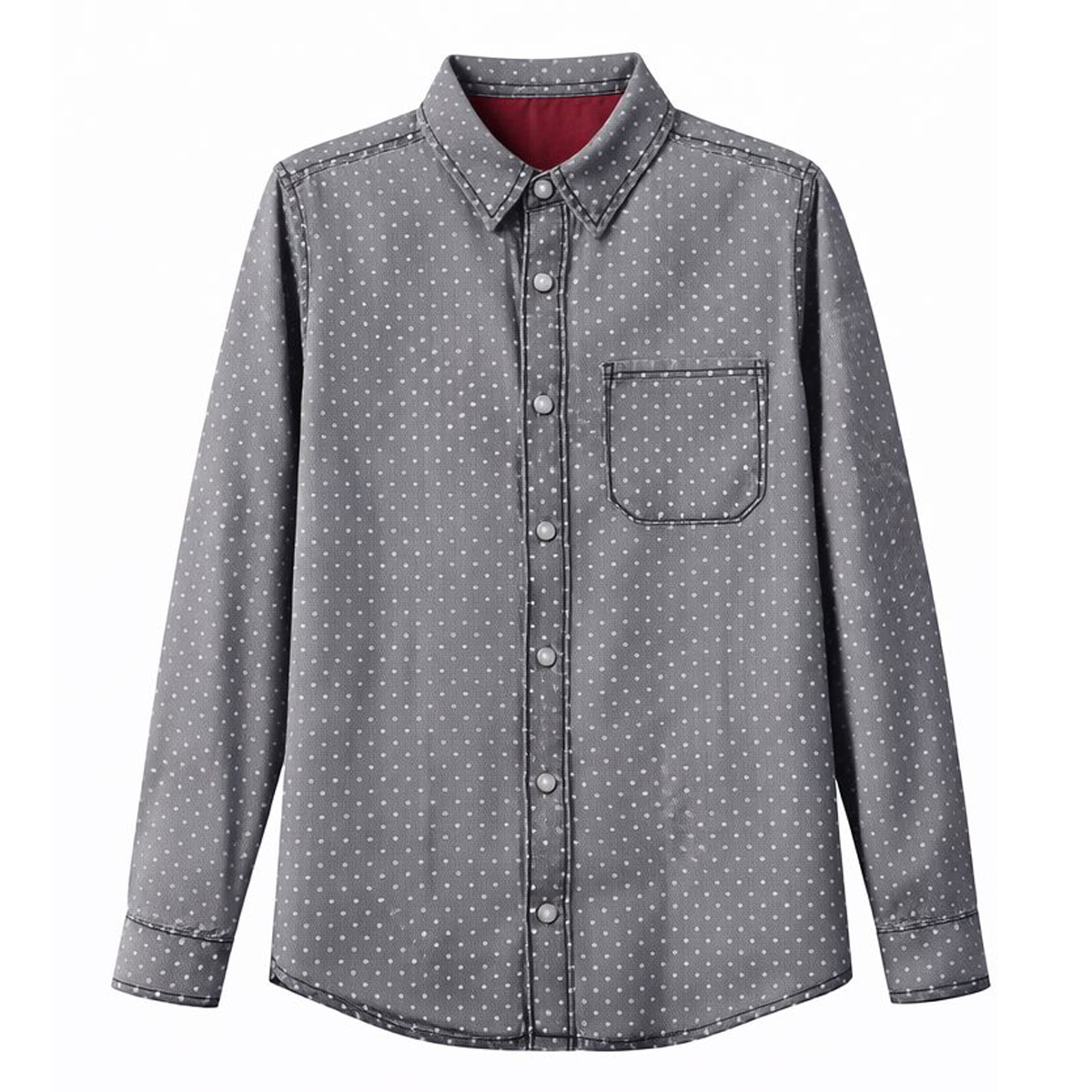 Παιδικό πουκάμισο RONNIE KAY αγόρι - ΑΝΘΡΑΚΙ