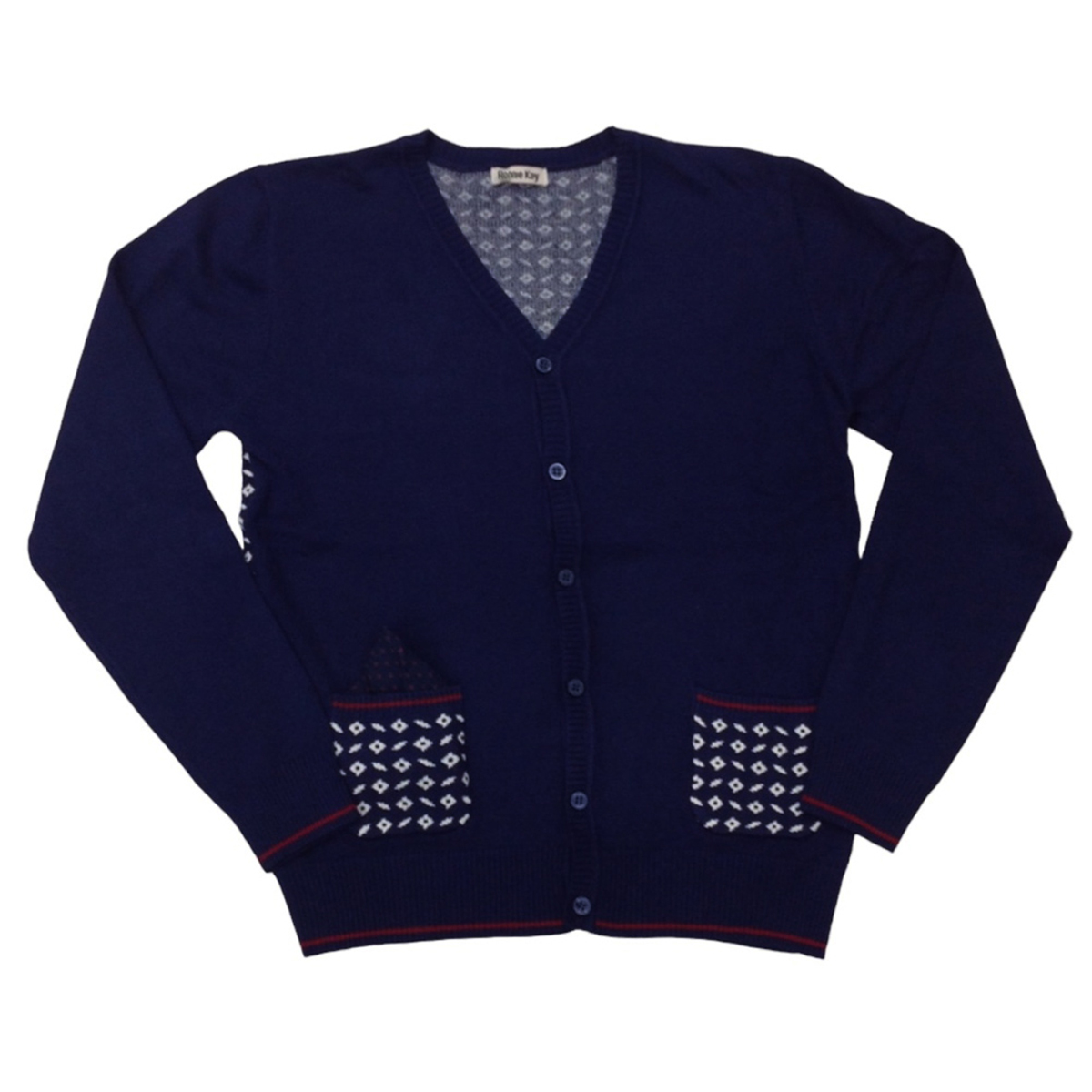 Παιδική πλεκτή ζακέτα RONNIE KAY - NAVY