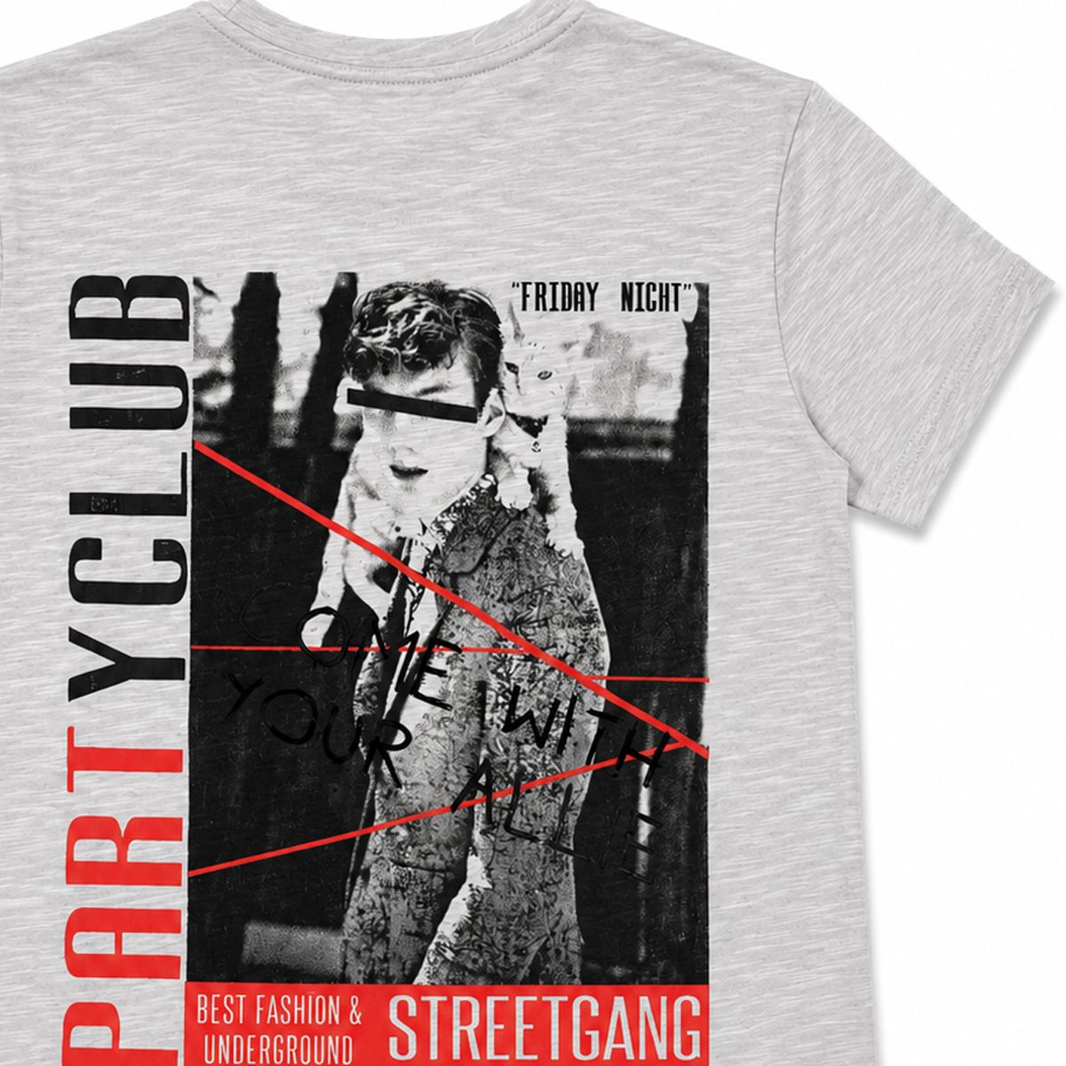 Παιδική κοντομάνικη μπλούζα STREET GANG αγόρι - 3
