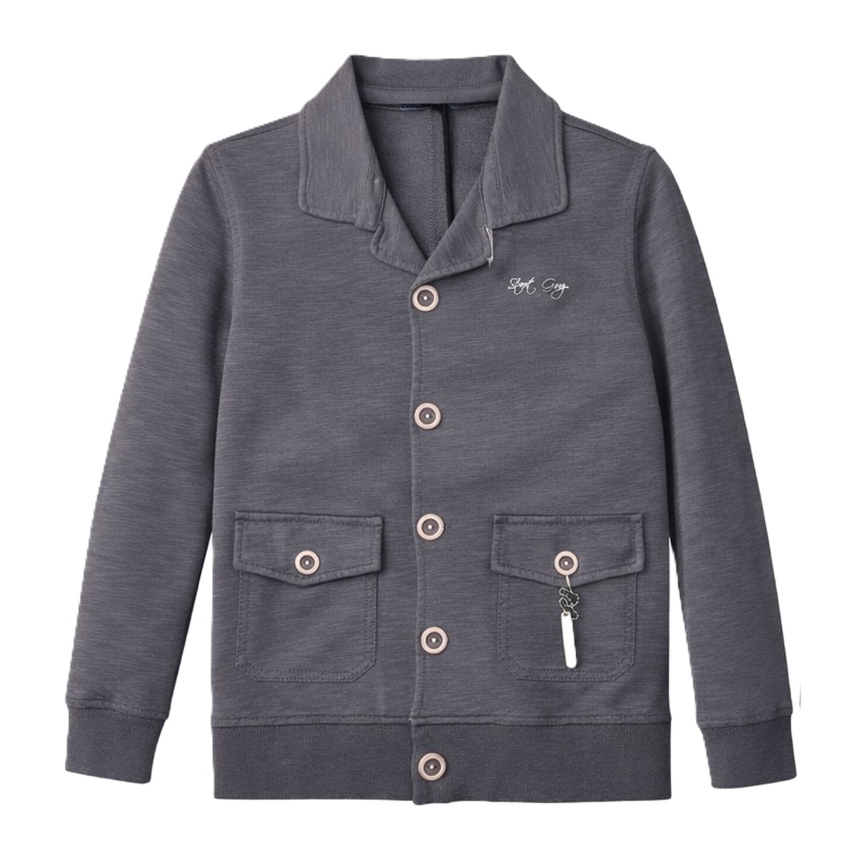 Παιδική ζακέτα STREET GANG αγόρι - ΑΝΘΡΑΚΙ