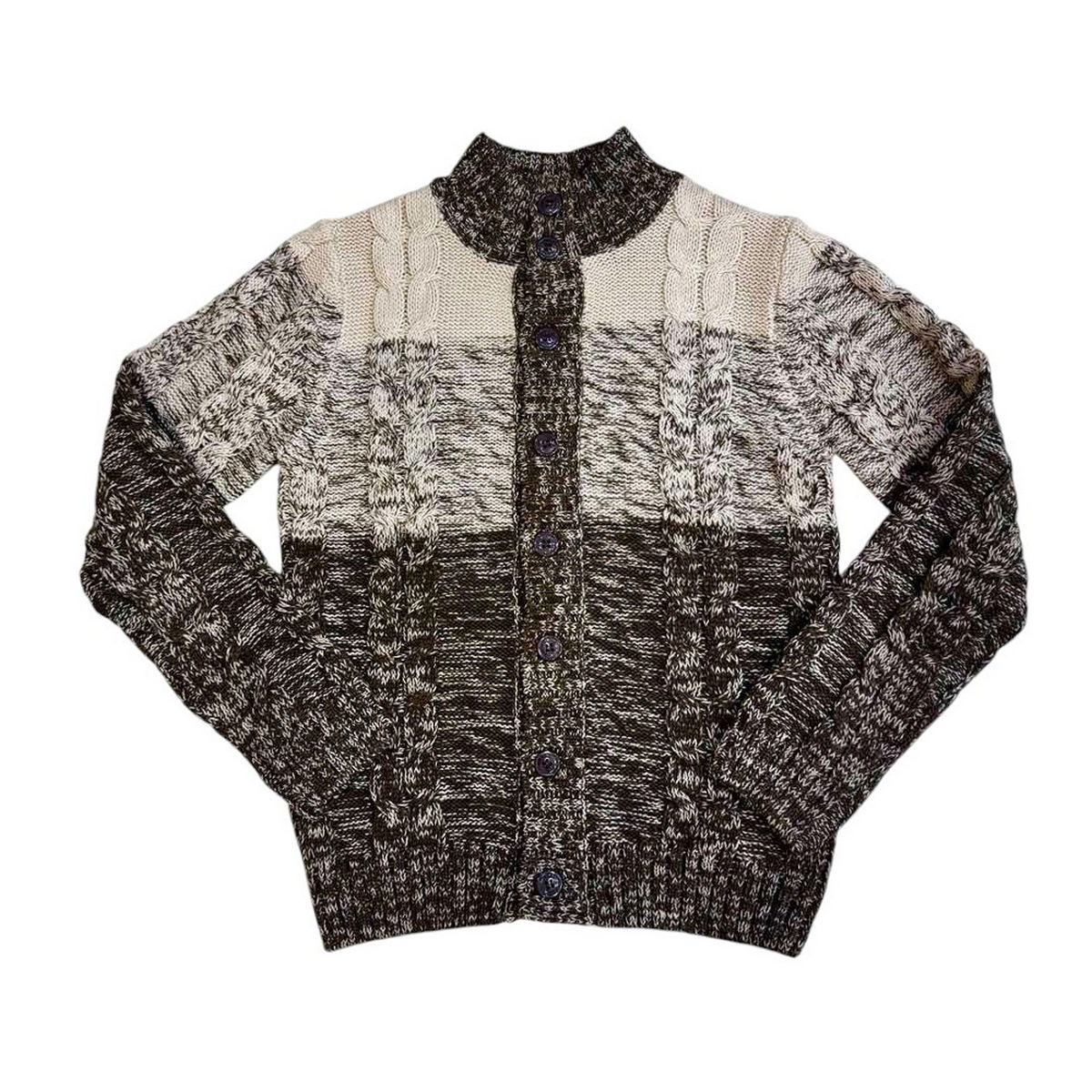 Παιδική πλεκτή ζακέτα STREET GANG αγόρι - ΧΑΚΙ