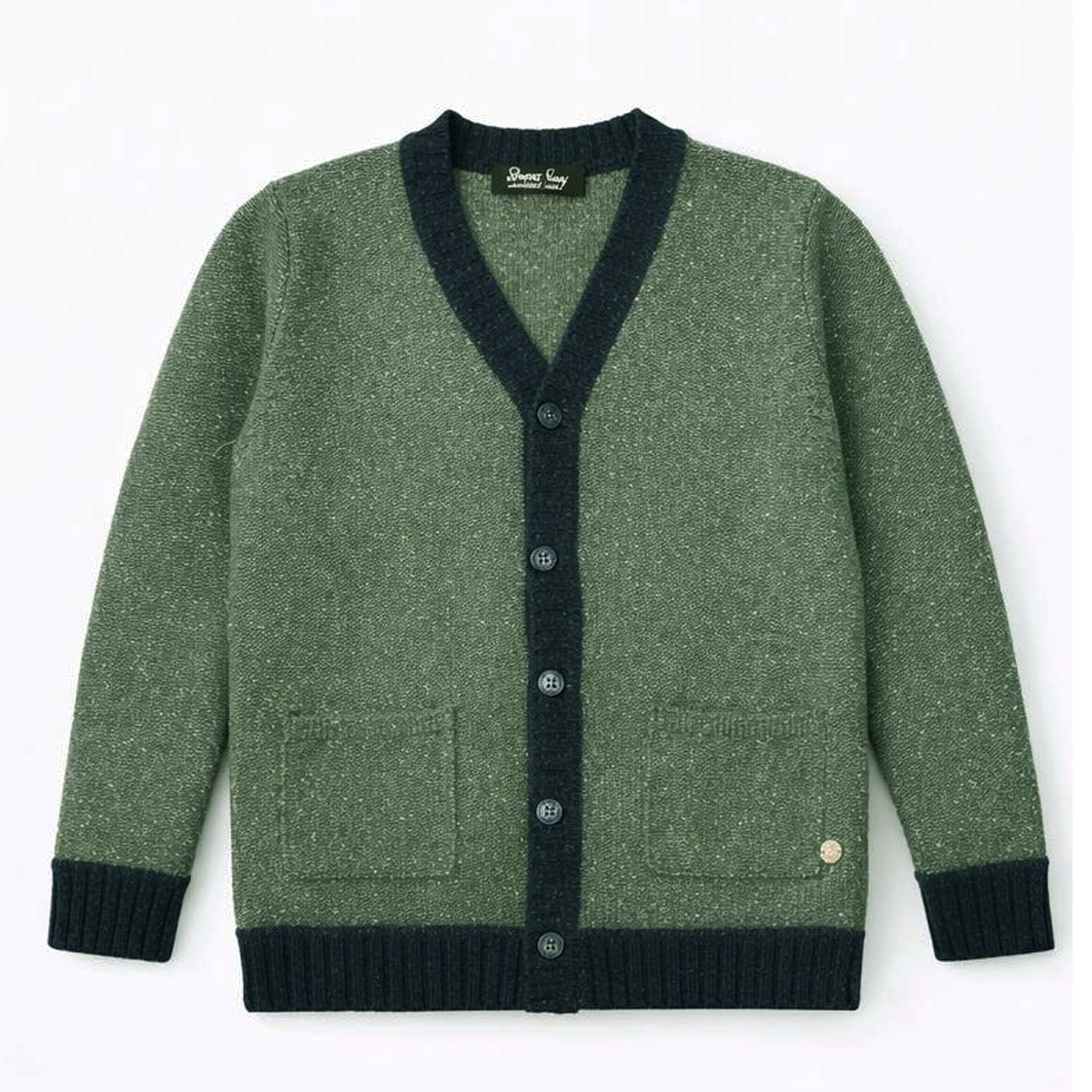 Παιδική πλεκτή ζακέτα STREET GANG αγόρι - ΠΡΑΣΙΝΟ