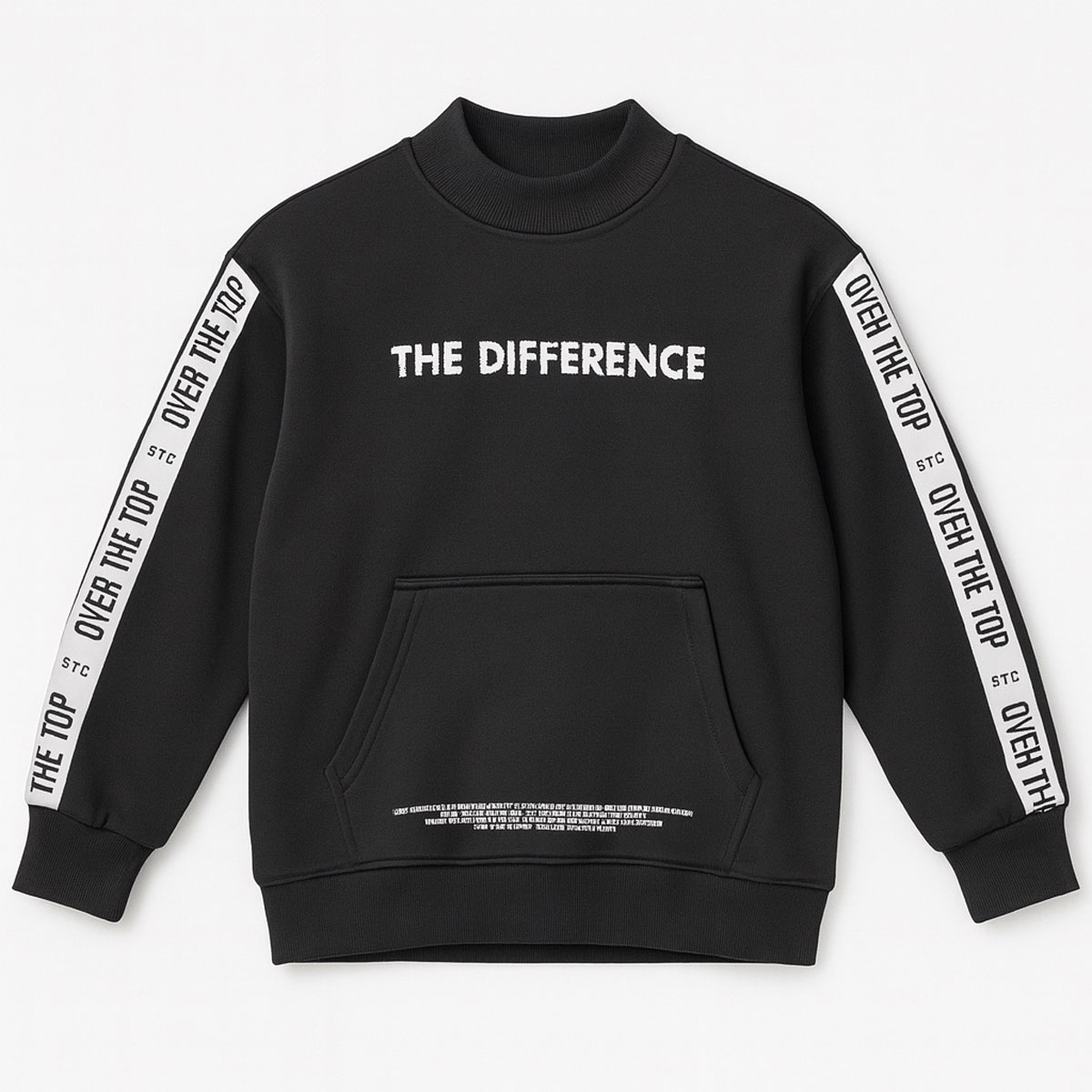 Μπλούζα φούτερ STREET GANG - ΜΑΥΡΟ