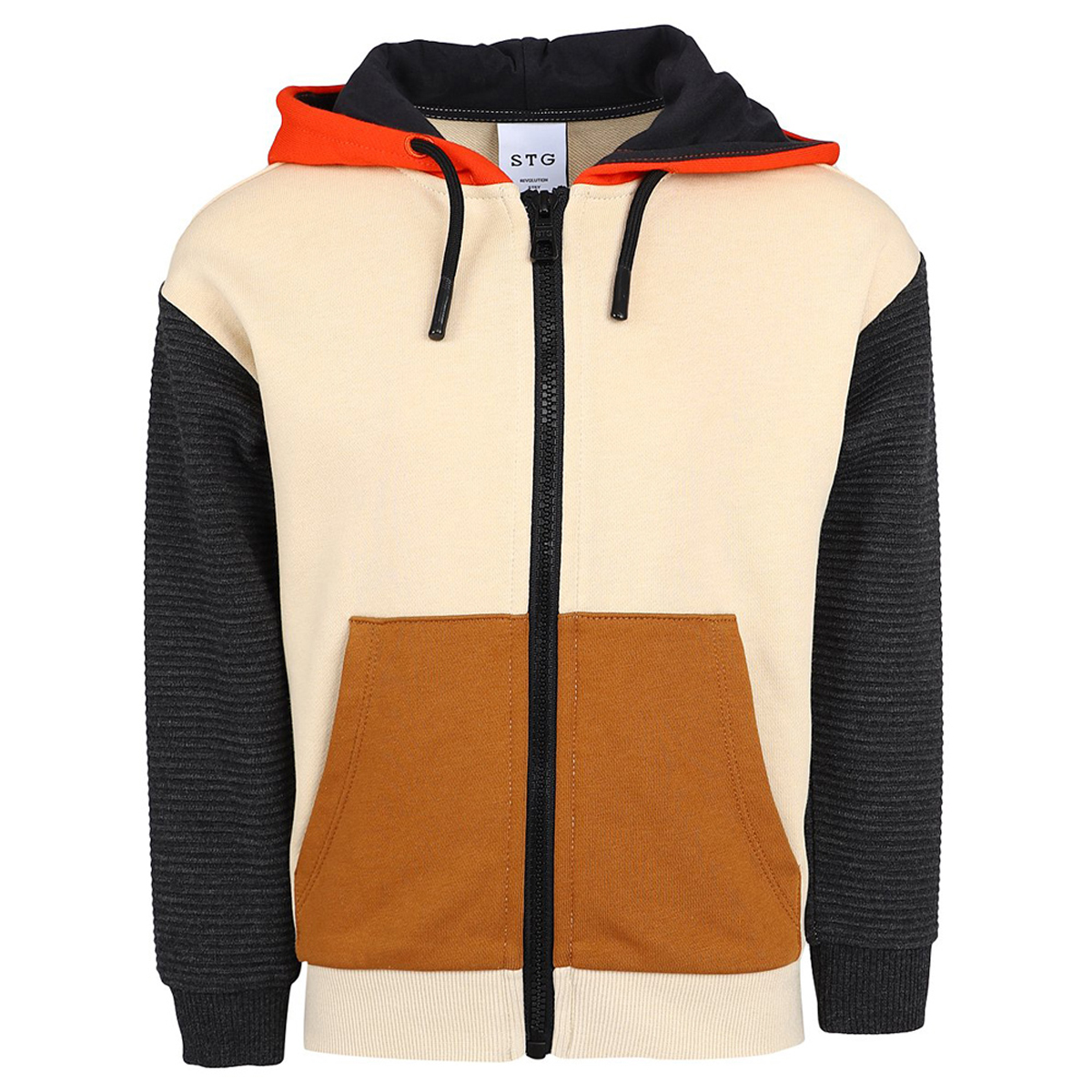 Φούτερ ζακέτα STREET GANG - ΜΠΕΖ