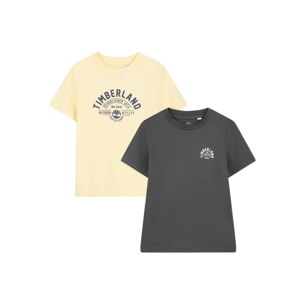 Παιδικό σετ 2 μπλούζες TIMBERLAND αγόρι - ΚΙΤΡΙΝΟ
