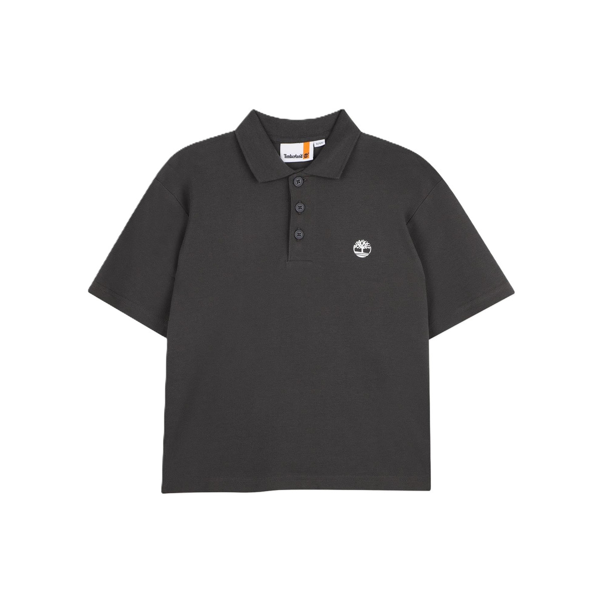 Παιδική κοντομάνικη μπλούζα πόλο TIMBERLAND αγόρι - ΑΝΘΡΑΚΙ