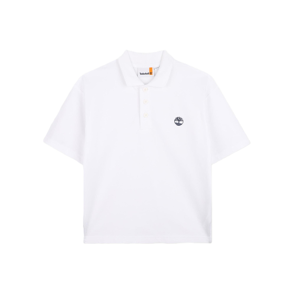 Παιδική κοντομάνικη μπλούζα πόλο TIMBERLAND αγόρι - ΛΕΥΚΟ