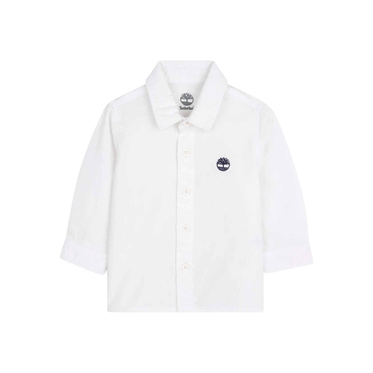 Παιδικό μακρυμάνικο πουκάμισο TIMBERLAND αγόρι - ΛΕΥΚΟ