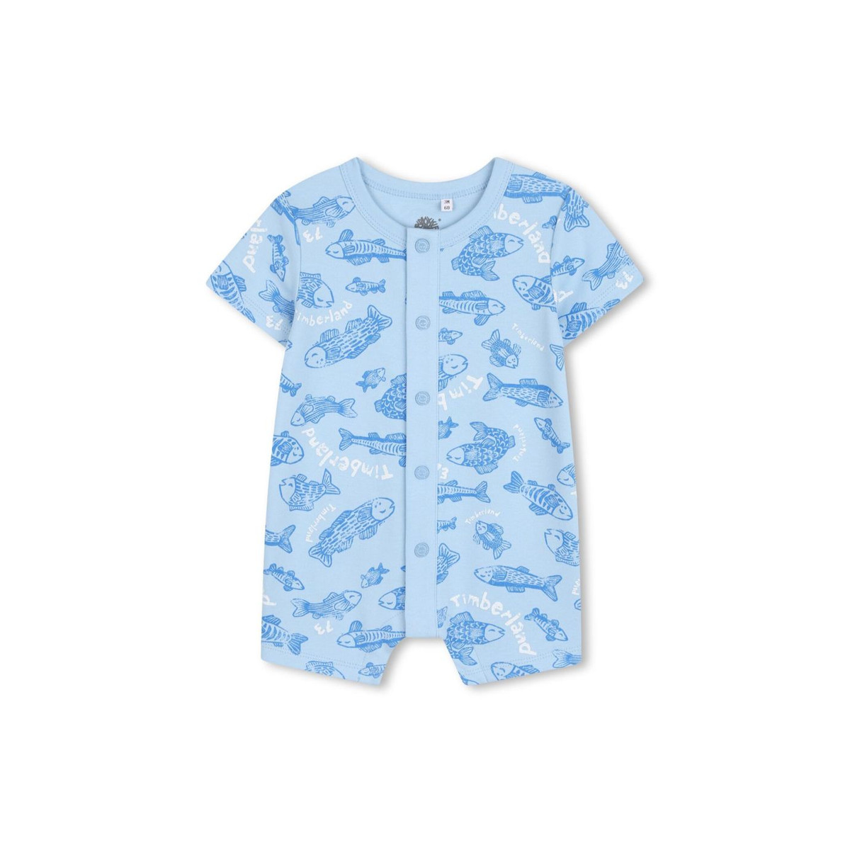 Βρεφικό κοντομάνικο φορμάκι TIMBERLAND αγόρι - ΓΑΛΑΖΙΟ