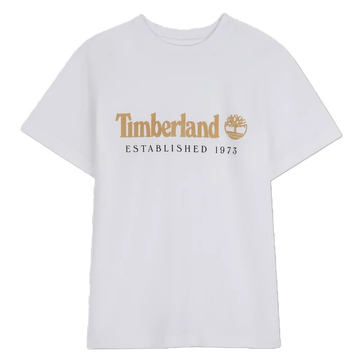 Παιδική κοντομάνικη μπλούζα TIMBERLAND αγόρι - ΛΕΥΚΟ